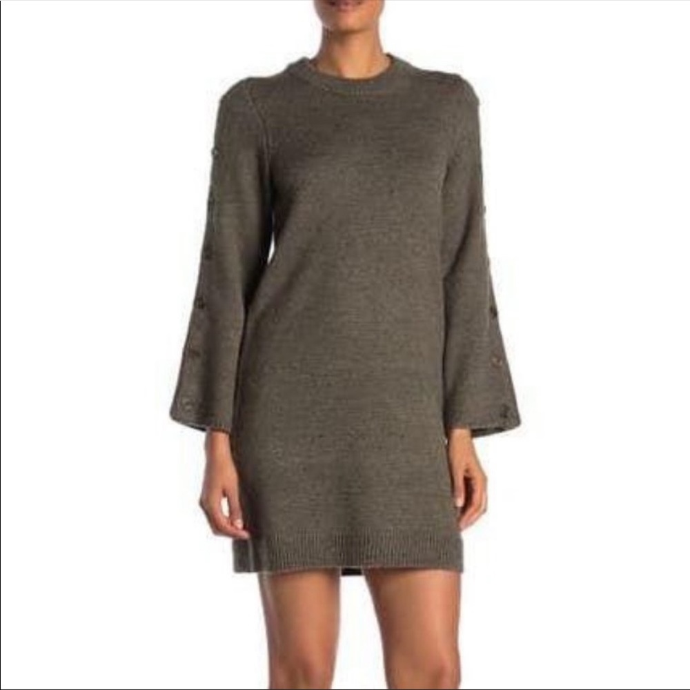 Madewell Donegal Forest Wool Blend Sweater Dress